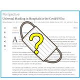 「論文『Universal Masking in Hospitals in the Covid-19 Era』はマスクを否定」はデマ